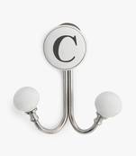 Alphabet c dual wall hook