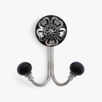 Vintage black dual hook 1