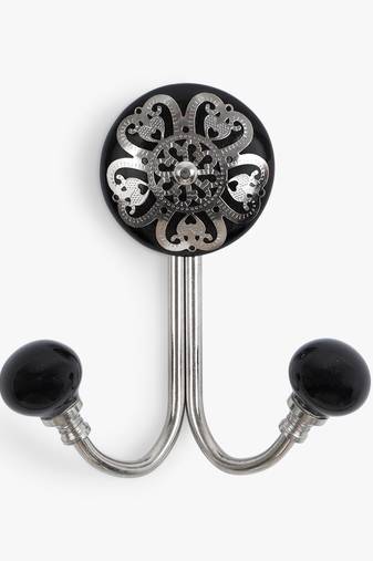 Vintage black dual hook