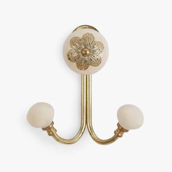 Charismatic ceramic filigree wall hook 1