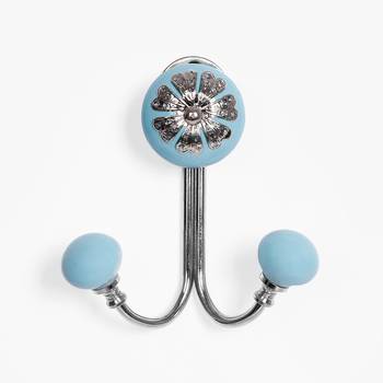 Pastel blue dual filigree hooks 1