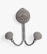 Silver ornate filigree hooks