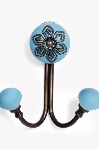 Blue bloom dual filigree hooks