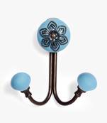 Blue bloom dual filigree hooks