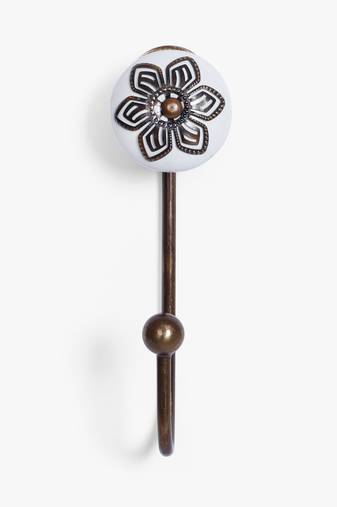 Harmonia white filigree hook