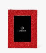 Red beaded photo frame 4x6