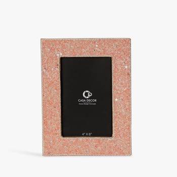 Pink beaded photo frame 4x6 1
