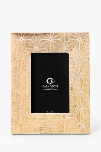 Geometric garden photo frame