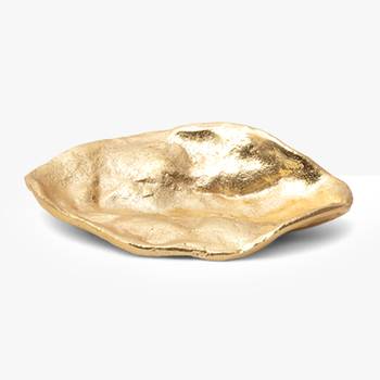 Gold haze olive leaf platter 1
