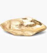 Gold haze olive leaf platter