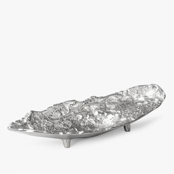 Textured silver leaf tray 1