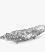 Textured silver leaf tray