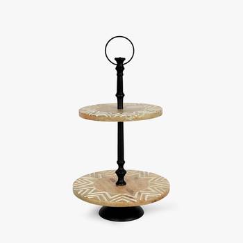 2-tier sylvan gatsby serving tray 1