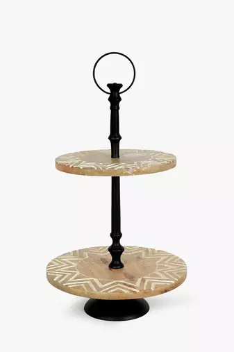 2-tier sylvan gatsby serving tray