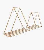 Trendy triangle wall shelf