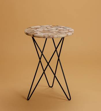 Ecstasy agate accent table 1