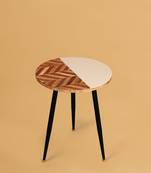 Chevron chic accent table