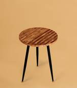 Timber tile accent table