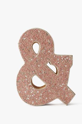 Golden glitter & sign