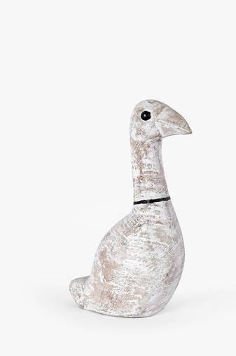 Docile duck wooden artifact