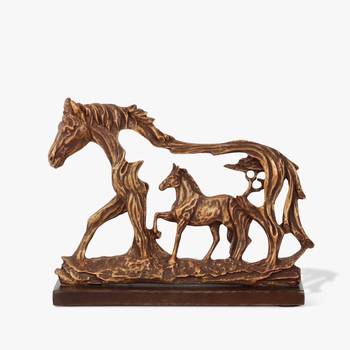 Wild galloping horse artifact 1