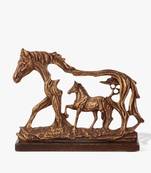 Wild galloping horse artifact