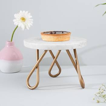 White frost cake stand - black 1