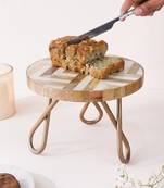 A vintage affair cake stand - golden
