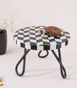 Retro row cake stand - black