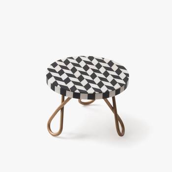 Retro row cake stand - black 1