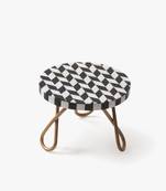 Retro row cake stand - black
