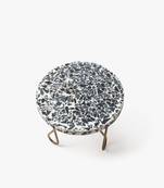 Rainbow speckled cake stand - black