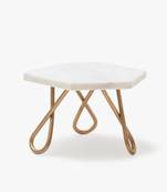 White hexagon cake stand