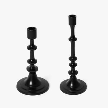 Black votive candle stand set 1