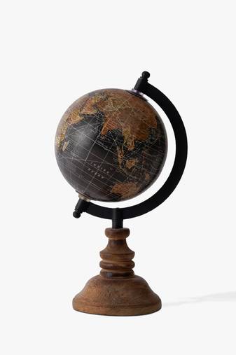 Cosmic black world globe