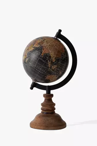 Cosmic black world globe