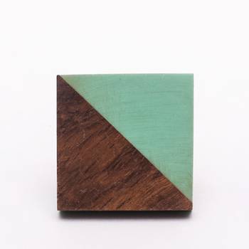 Color block square knob 1