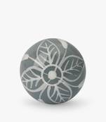 Grey flower ceramic knobs