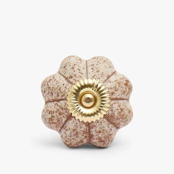 Blooming beauty flower-shaped ceramic knob 1