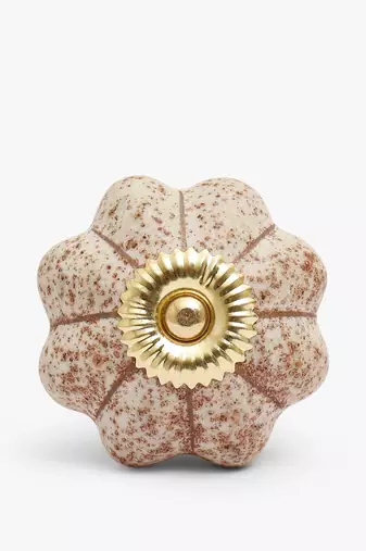 Blooming beauty flower-shaped ceramic knob