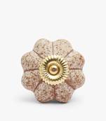 Blooming beauty flower-shaped ceramic knob