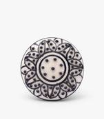 Polka dot ceramic knob for chic home d  cor