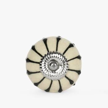 Floral tale ceramic knob 1