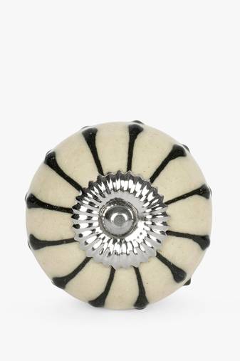 Floral tale ceramic knob