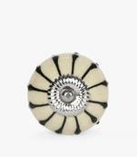 Floral tale ceramic knob