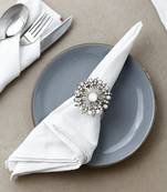 Shimmering gemstone napkin rings
