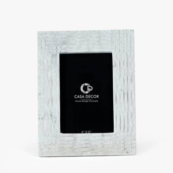 Blanca marble photo frame 4x6 1