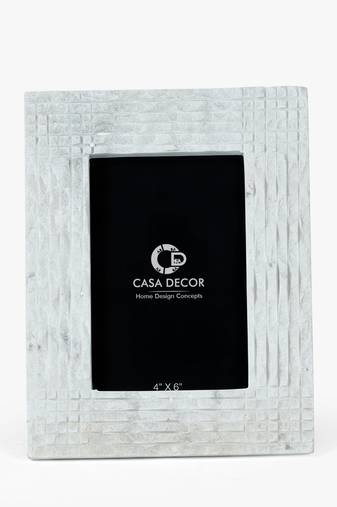 Blanca marble photo frame 4x6