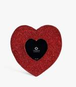 Red heart beaded photo frame 4x4