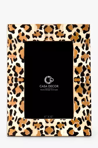 Leopard print photo frame 4x6